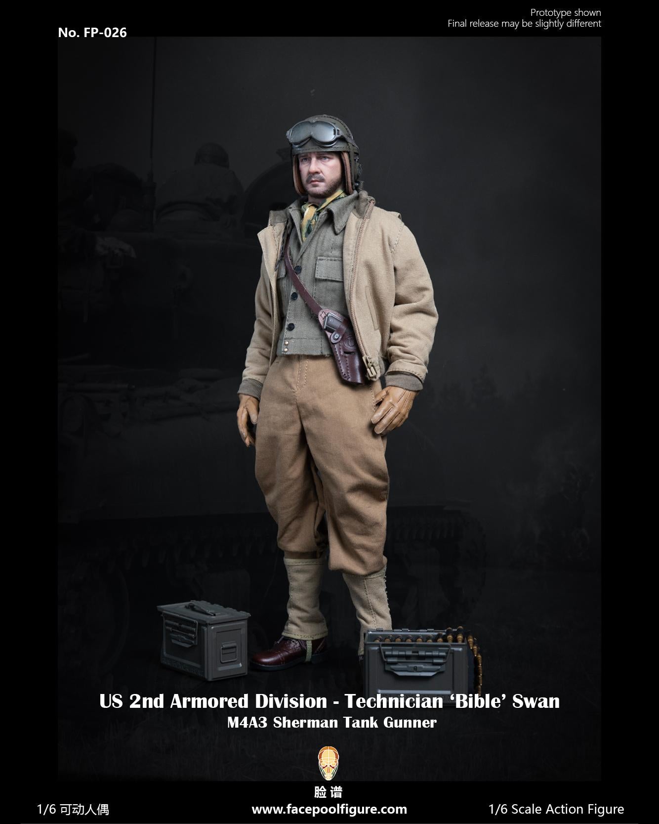 FacepoolFigure FP026A 1/6 US 2nd Armored Division Technician "Bible" Swan (Standard Edition)