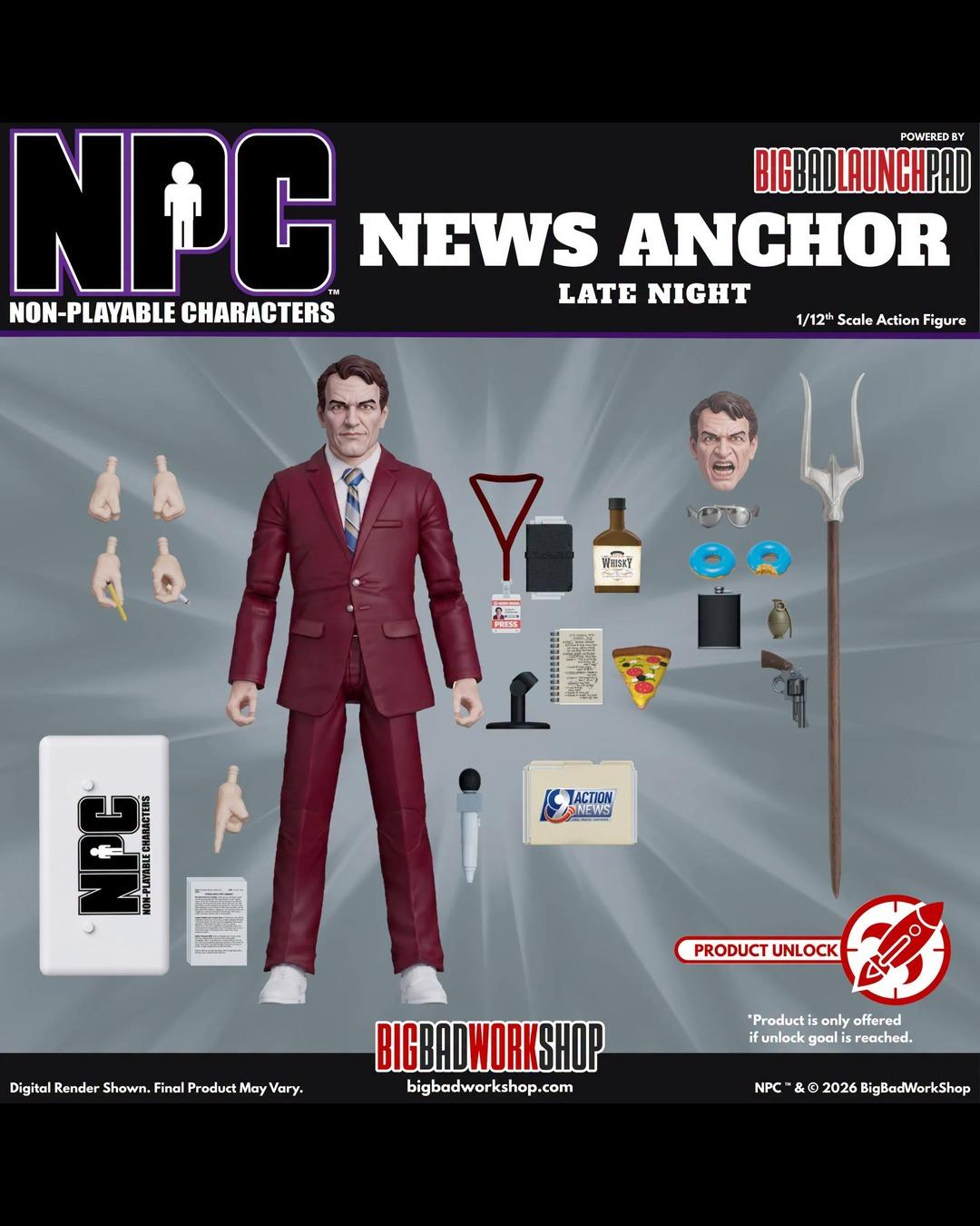 BigBadWorkShop 1/12 NPC : News Anchor (Late Night)