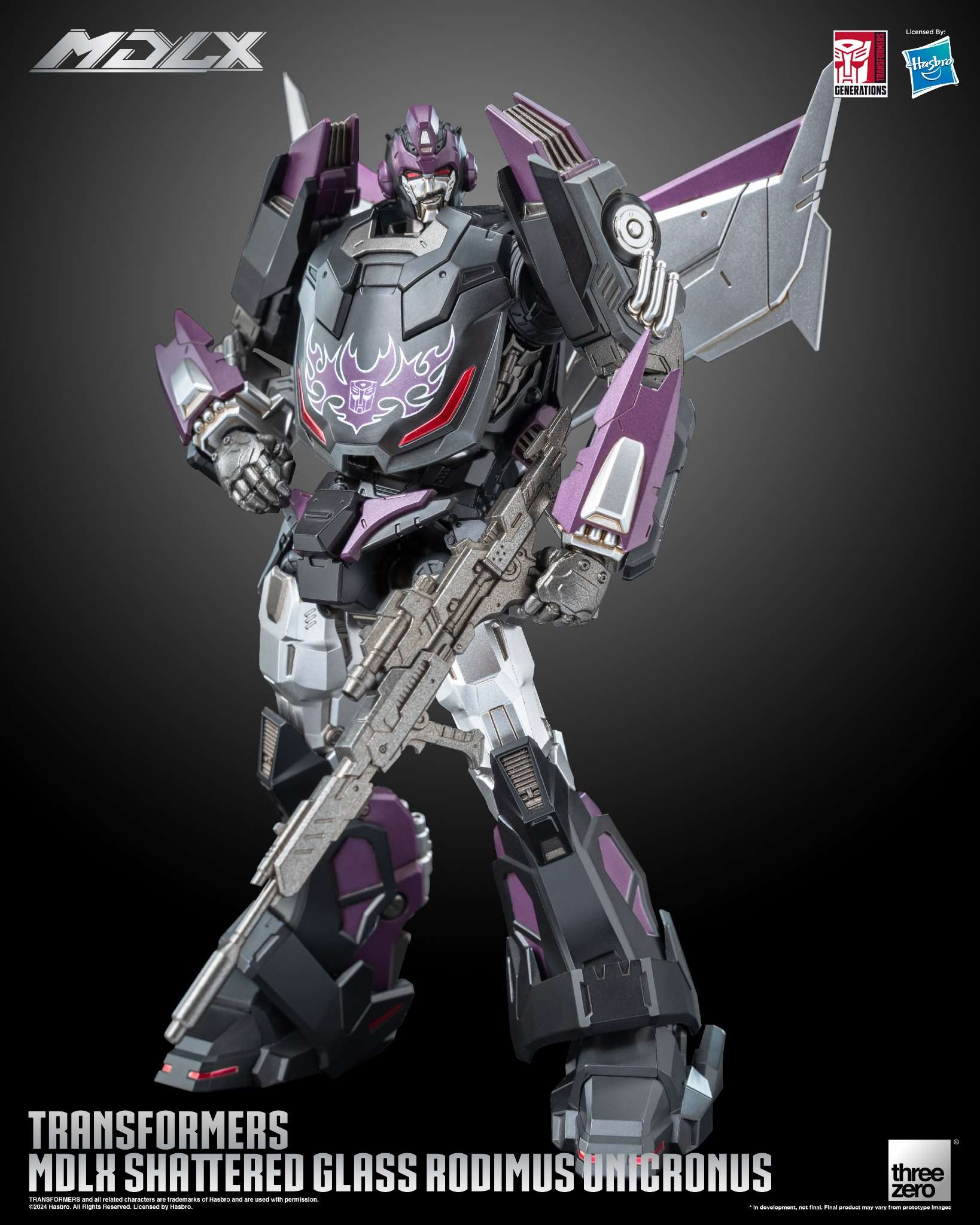 Threezero 3Z0717 Transformers - MDLX Shattered Glass Rodimus Unicronus