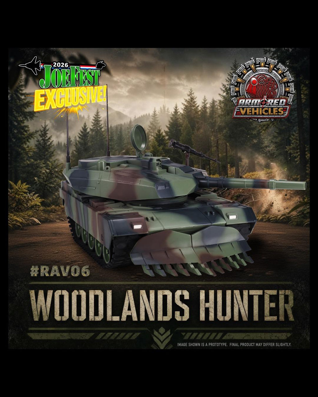 Ramen Toy RAV06 1/12 Armored Vehicles : Woodlands Hunter Tank