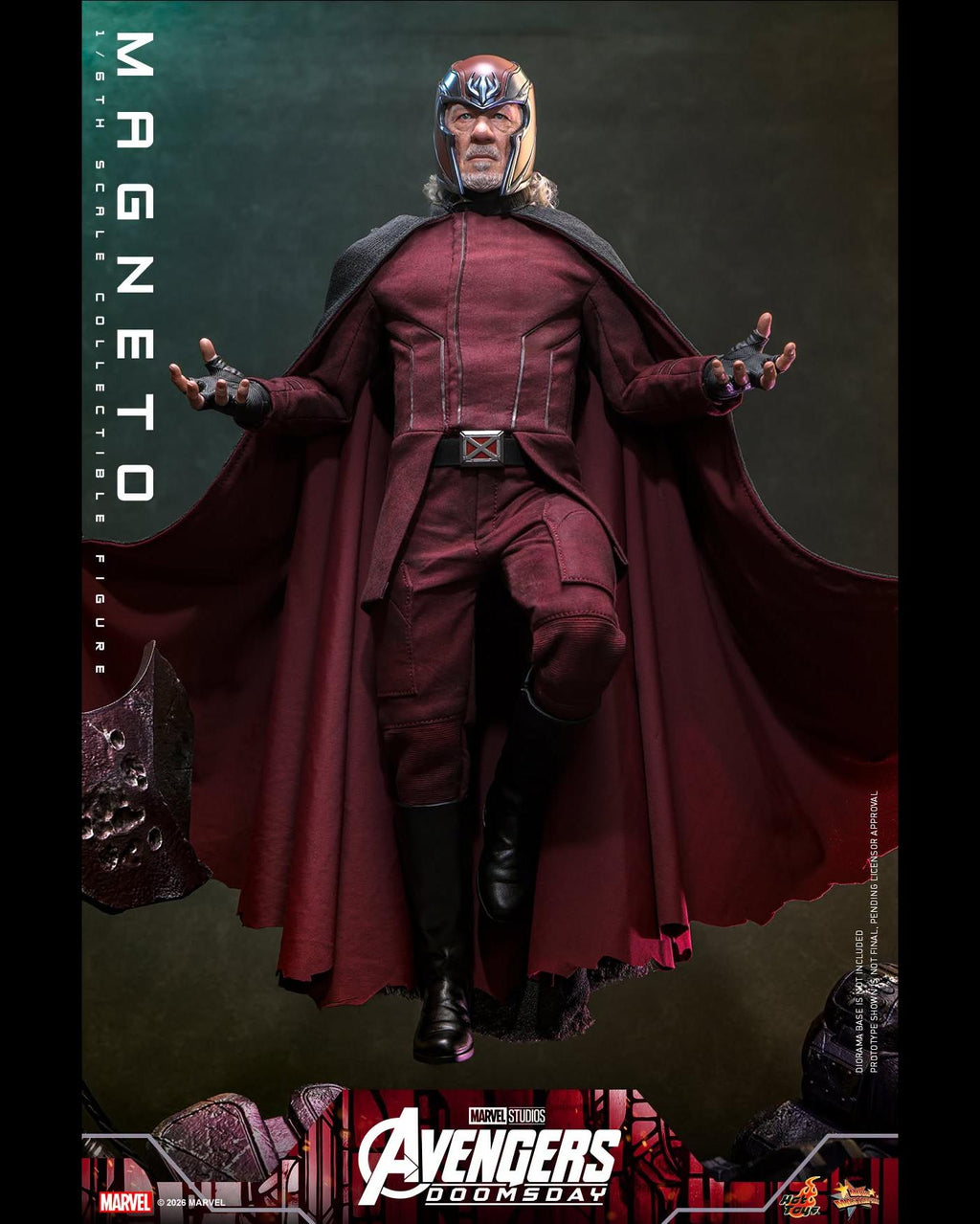 Hot Toys MMS912B 1/6 Avengers Doomsday Magneto (Regular Ver.) (Special Edition)