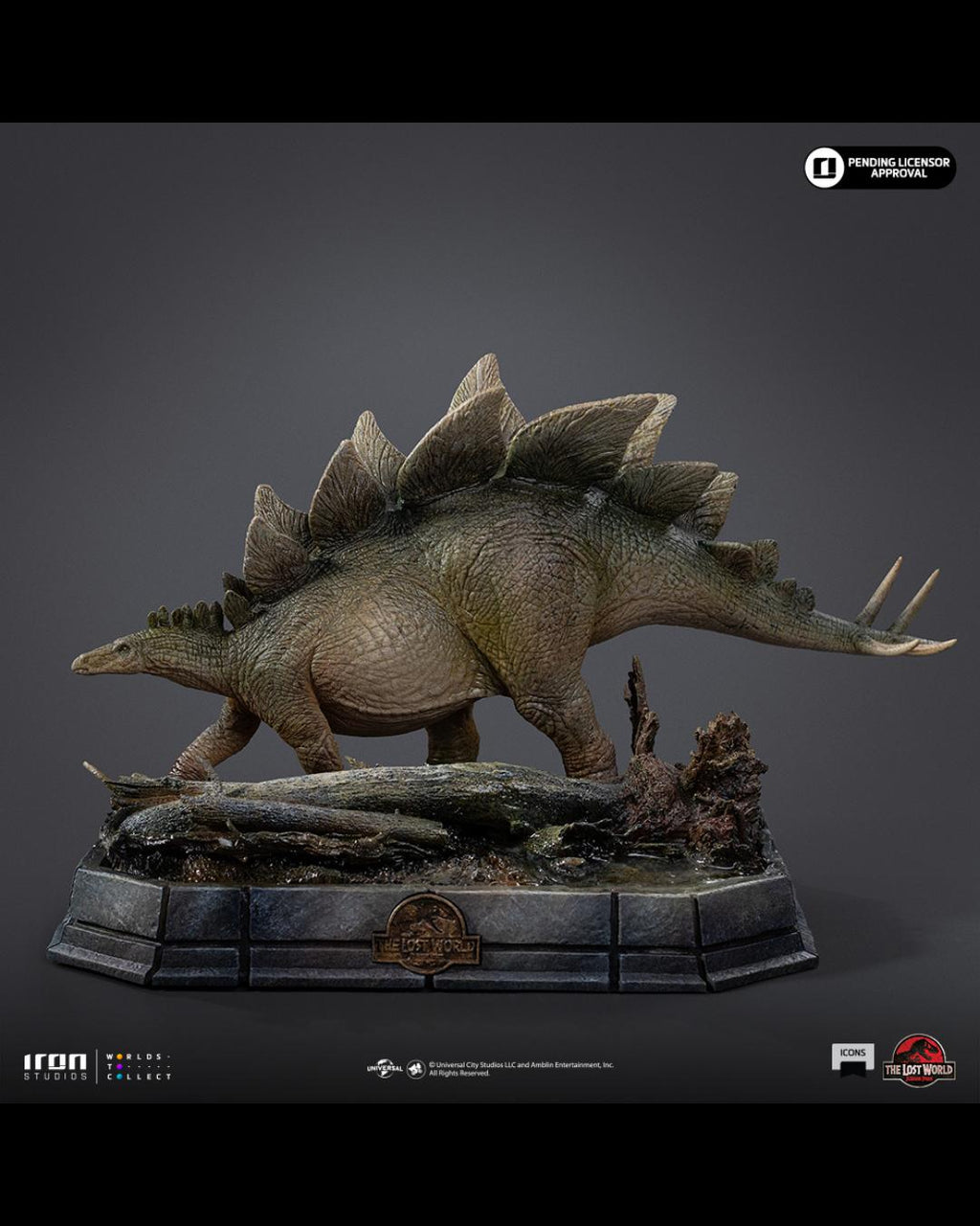 Iron Studios ICONS The Lost World Jurassic Park - Stegosaurus