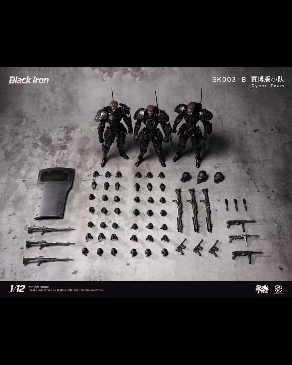 Skull Toyz x Snake SK003-B 1/12 Black Iron (Cyber Team)