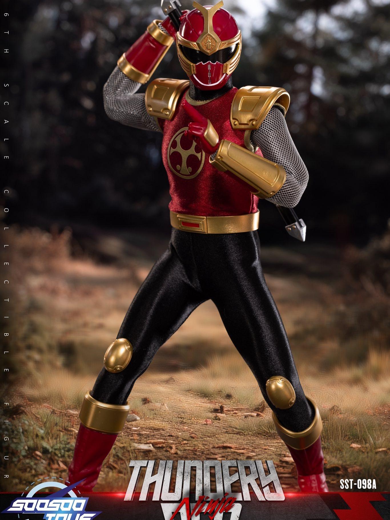 SooSoo Toys SST-098 1/6 Thundery Red & Blue Ninja Two-Pack