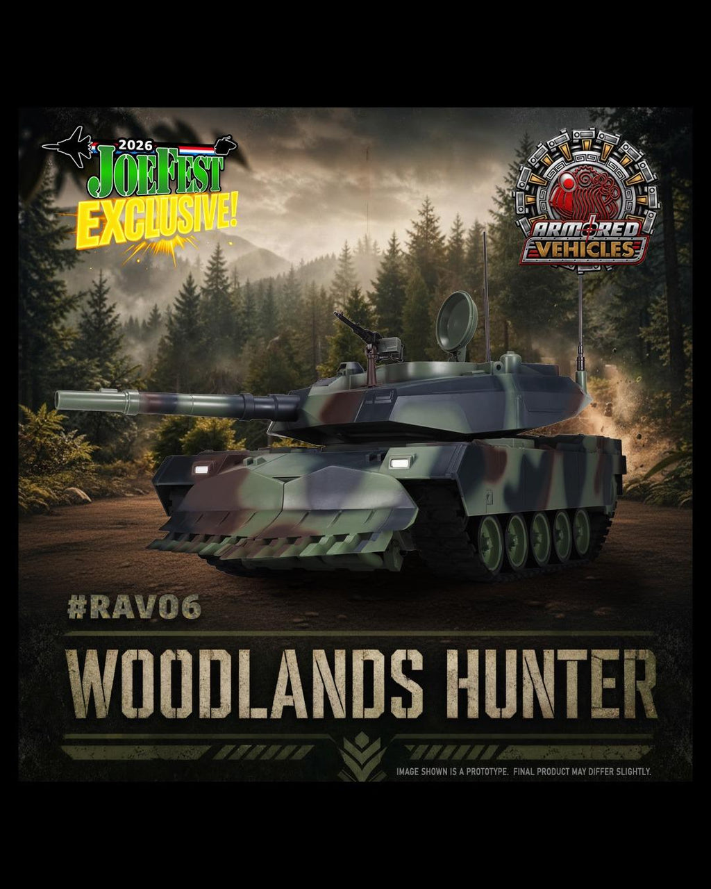 Ramen Toy RAV06 1/12 Armored Vehicles : Woodlands Hunter Tank