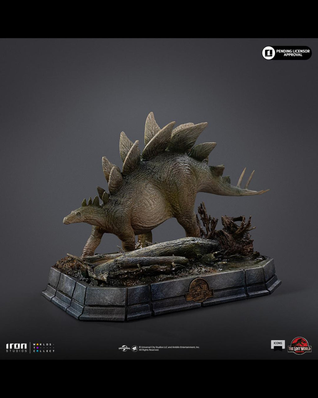 Iron Studios ICONS The Lost World Jurassic Park - Stegosaurus
