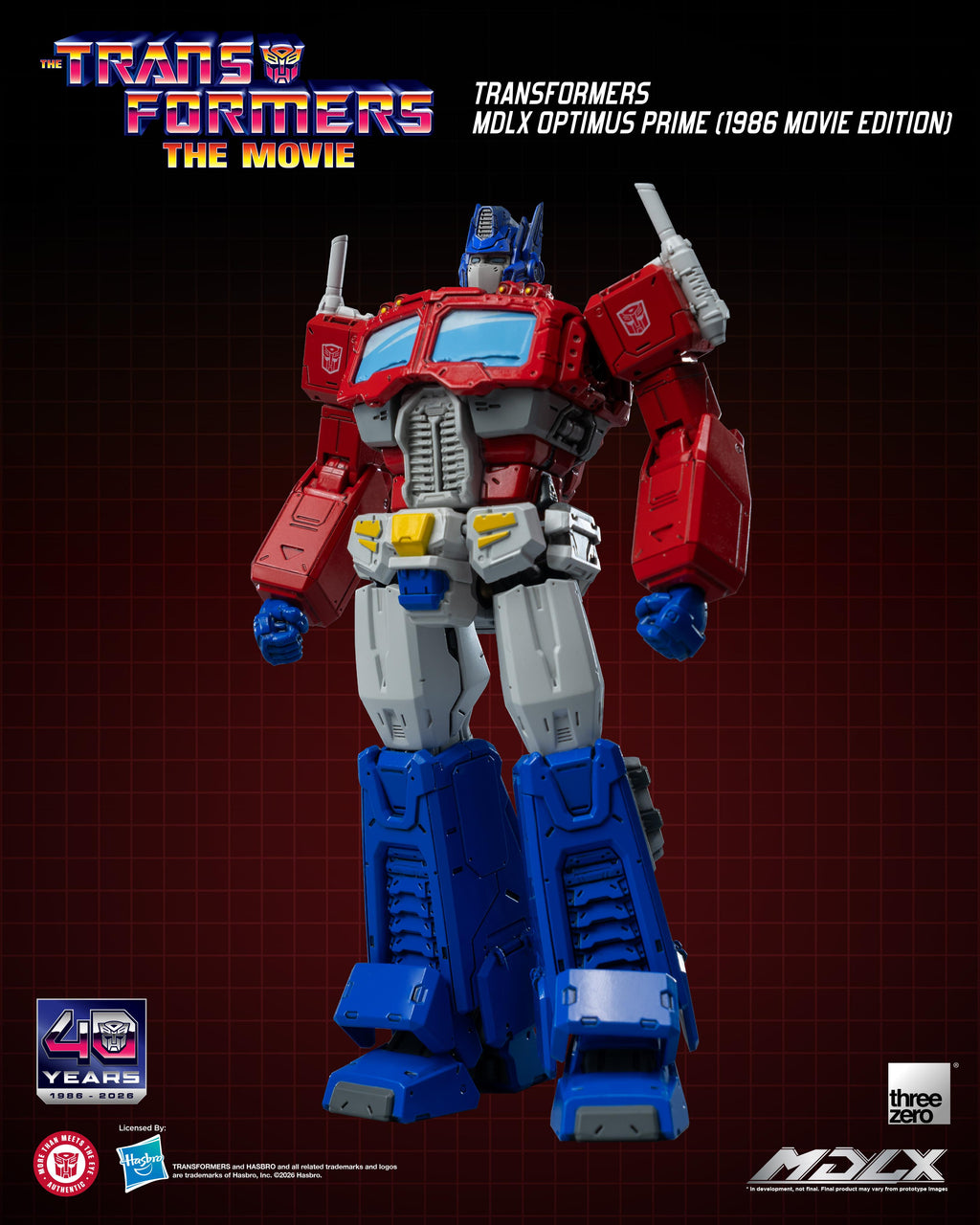 Threezero 3Z1161 Transformers MDLX Optimus Prime (1986 Movie Edition)