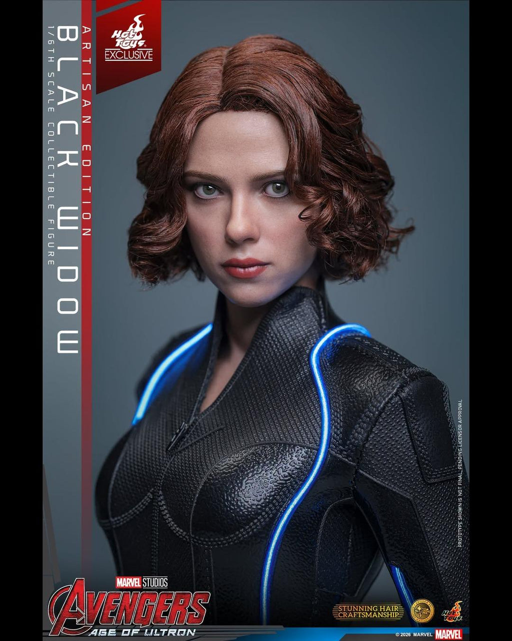 Hot Toys Exclusive MMS925AE 1/6 Avengers Age of Ultron : Black Widow (Artisan Edition)
