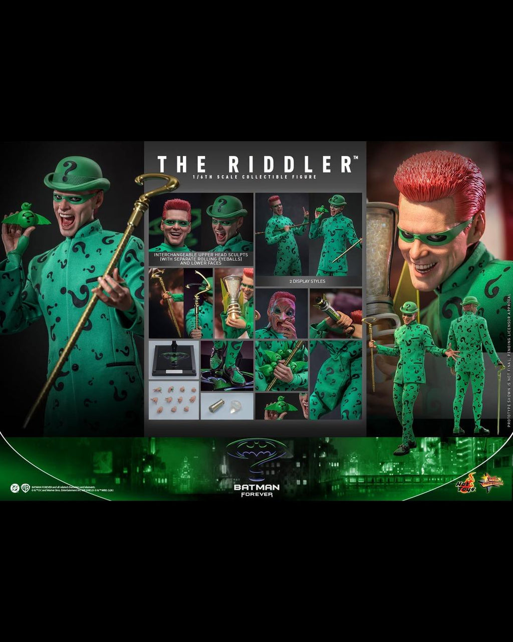 Hot Toys MMS926 1/6 Batman Forever : The Riddler (Regular Edition)