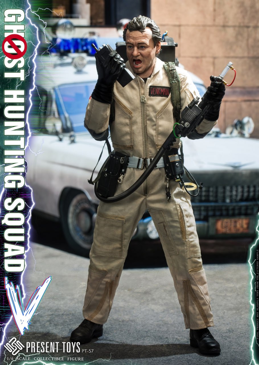PRESENT TOYS PT-SP57 & PT-SP58 1/6 Ghost Hunting Venkman & Zeddemore (Dual Set)