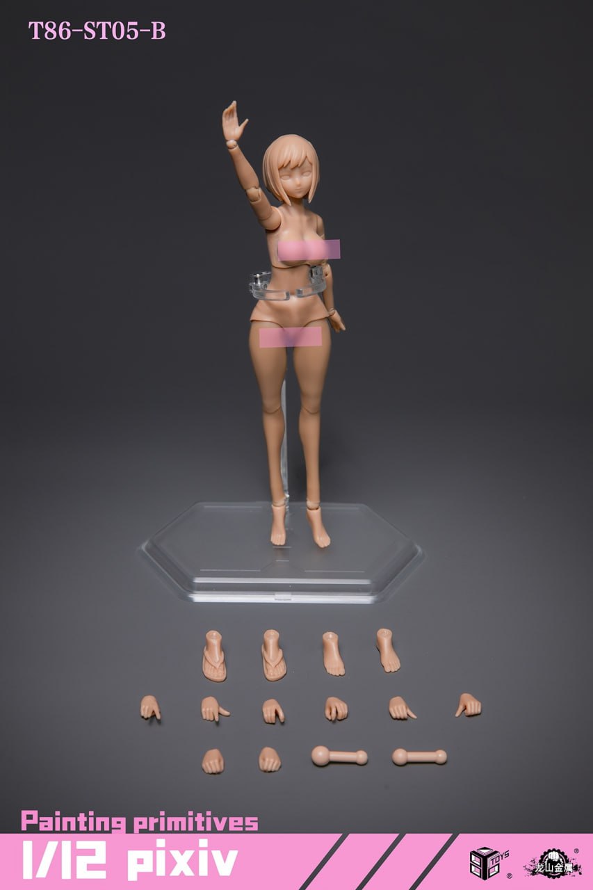 86TOYS T86-ST05-06 1/12 Semi-Seamless Female Body - T86-ST05-B
