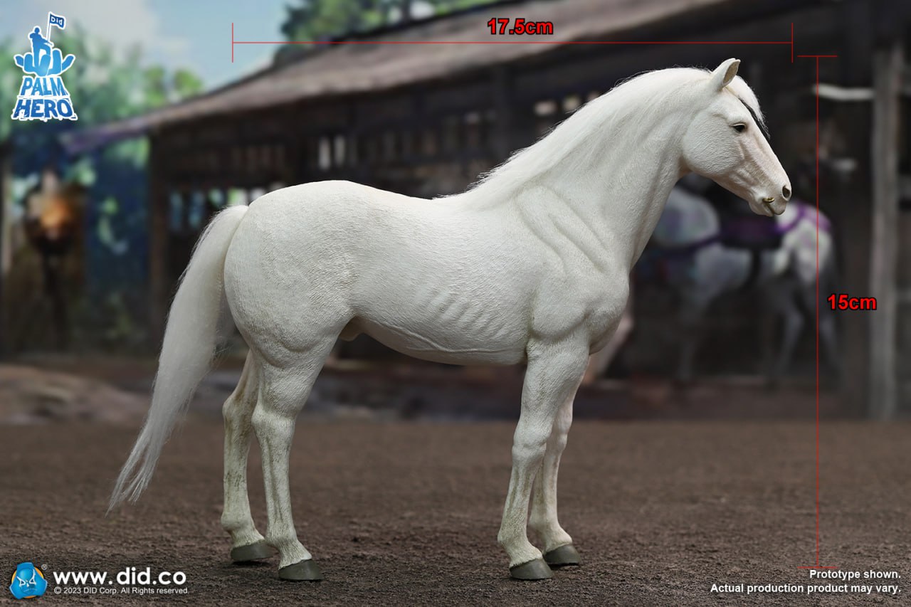 DID XH80021 1/12 Palm Hero White Horse