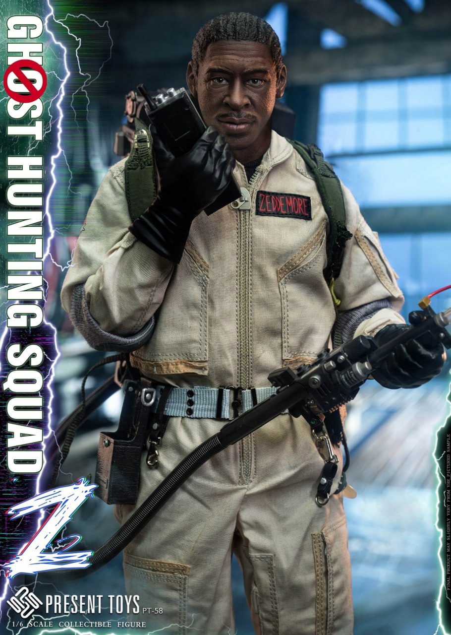 PRESENT TOYS PT-SP58 1/6 Ghost Hunting Squad Zeddemore [Set Only]