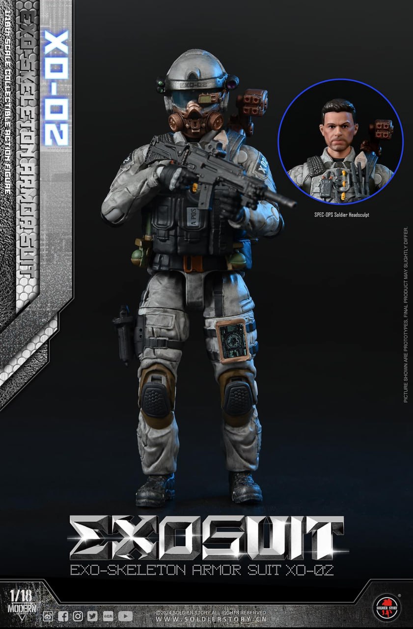 Soldier Story SSE002 1/18 EXOSUIT Exo-Skeleton Armor Suit XO-02