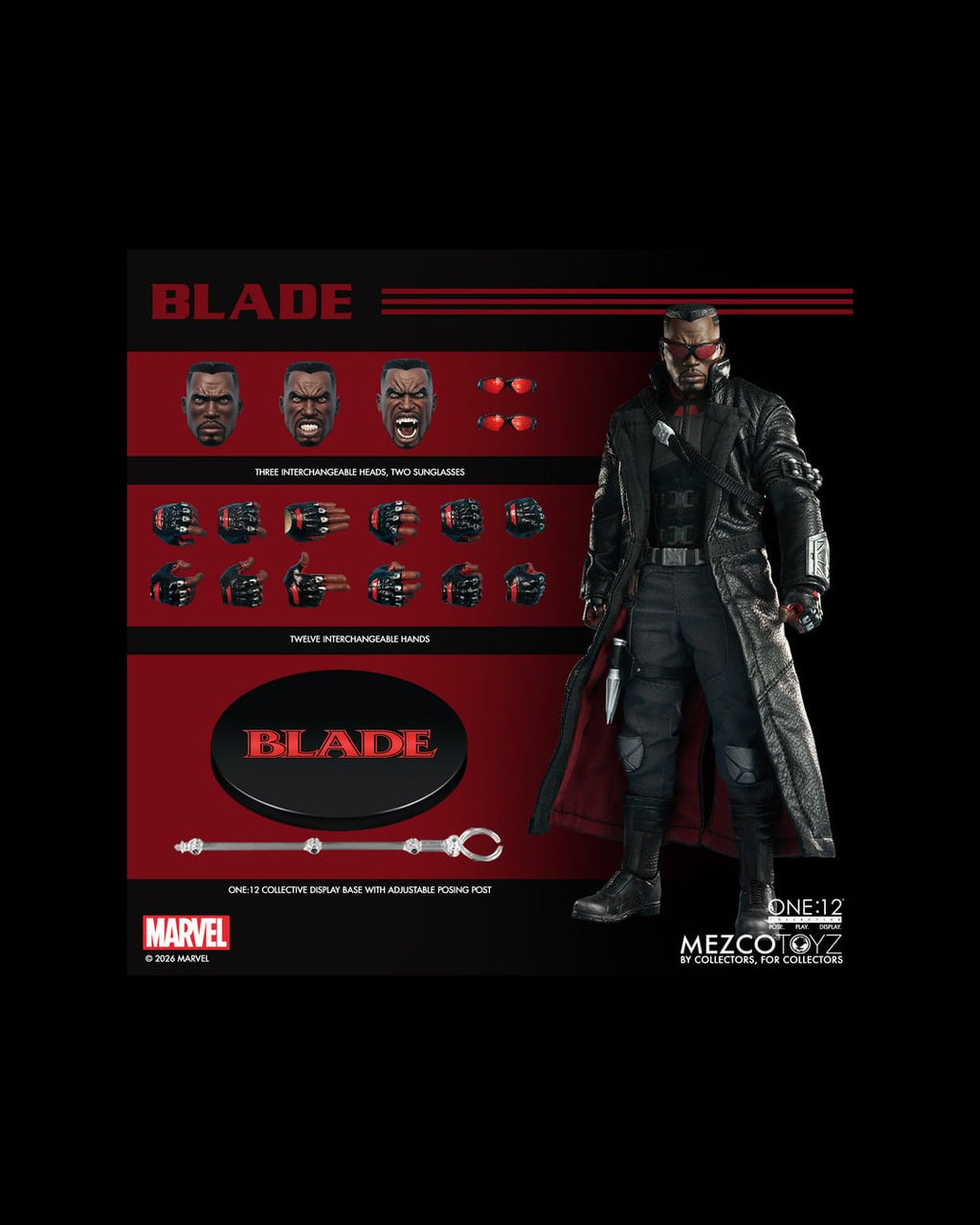 Mezco Toyz ONE:12 Collective Marvel Midnight Suns Blade