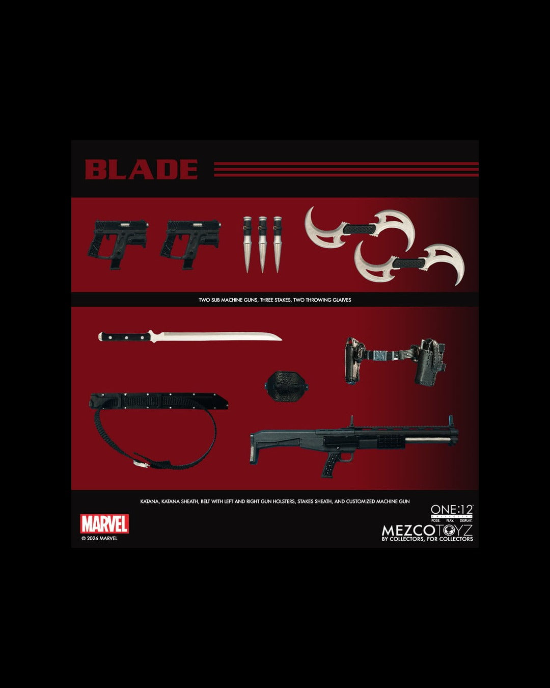 Mezco Toyz ONE:12 Collective Marvel Midnight Suns Blade